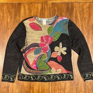 Nancy Bolen City Girl blouse; Size L; Excellent used condition